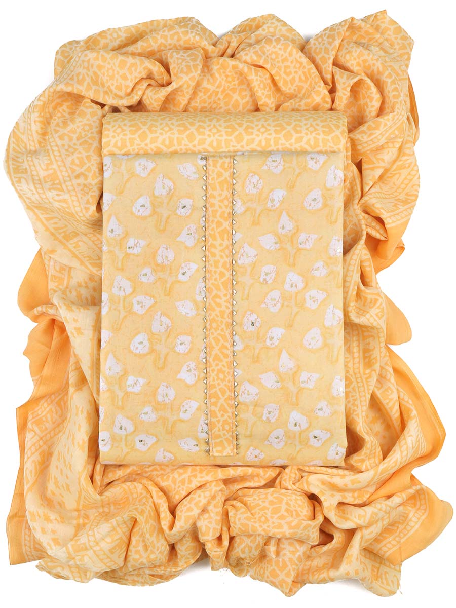 Cotton bland unstitched dress material