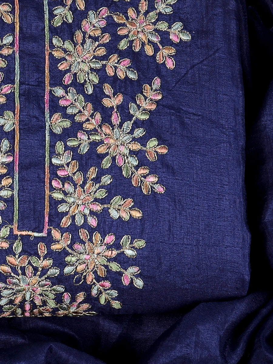 Silk bland unstitched dress material