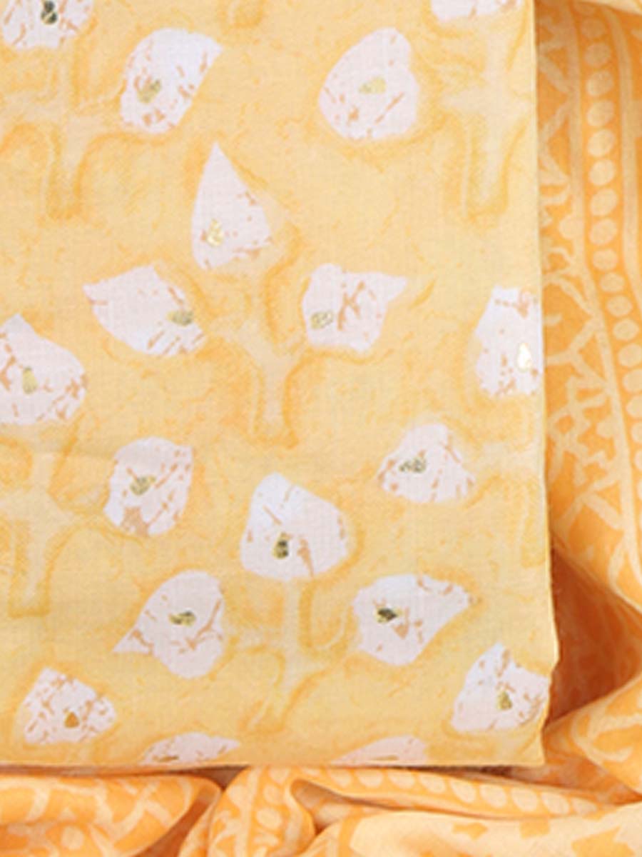 Cotton bland unstitched dress material
