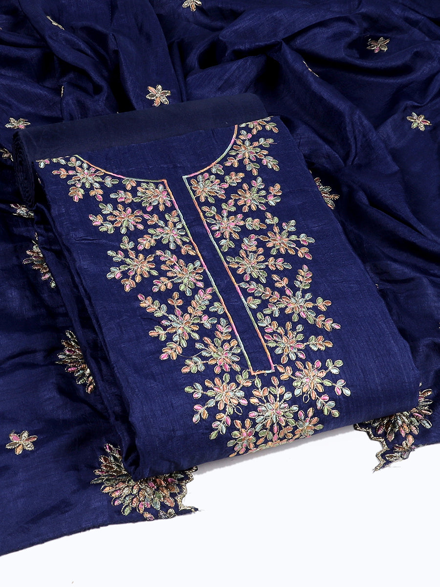 Silk bland unstitched dress material