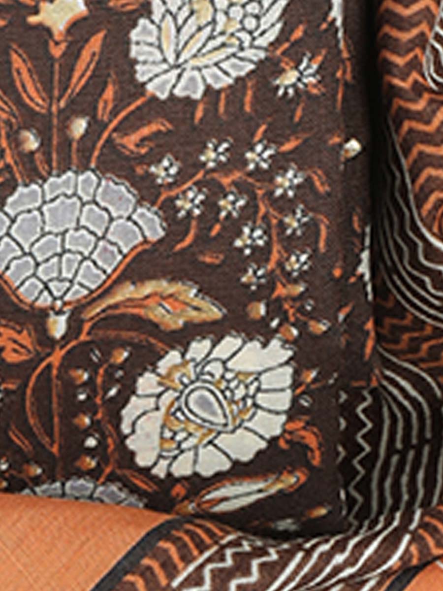 Cotton bland unstitched dress material