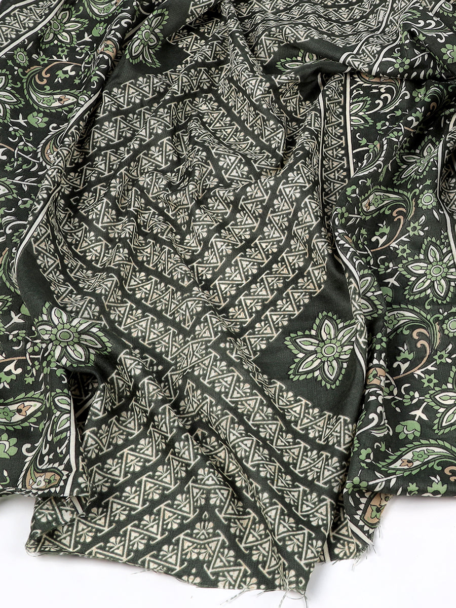 Cotton blend Print unstitched dress material