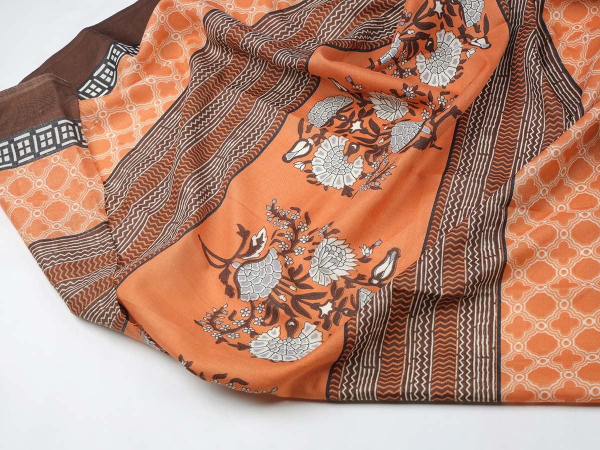 Cotton bland unstitched dress material