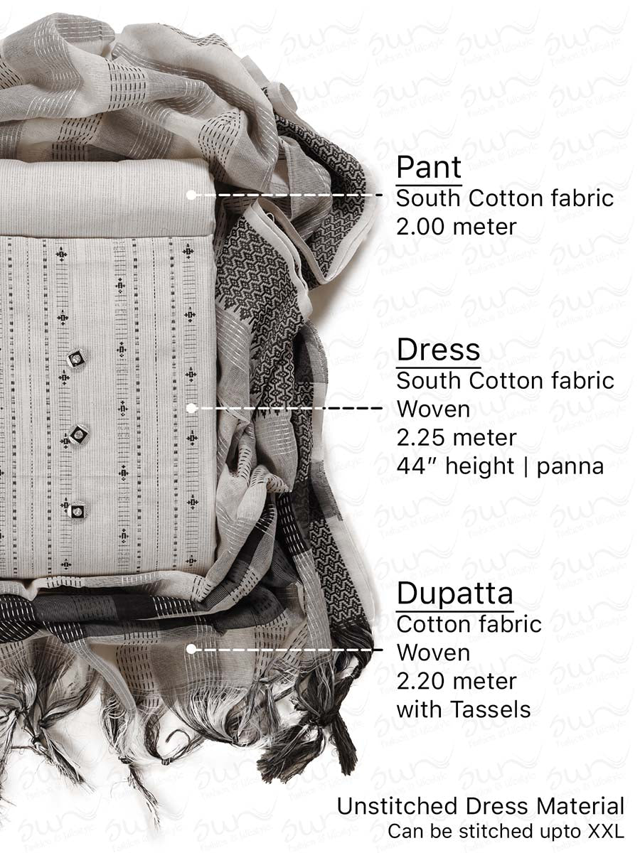 South Cotton bland unstitched dress material