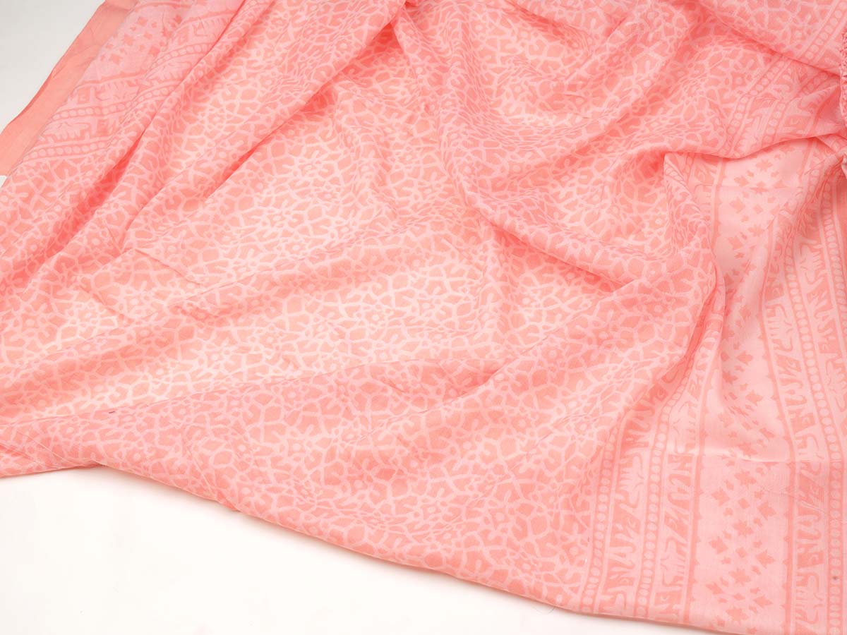 Cotton bland unstitched dress material