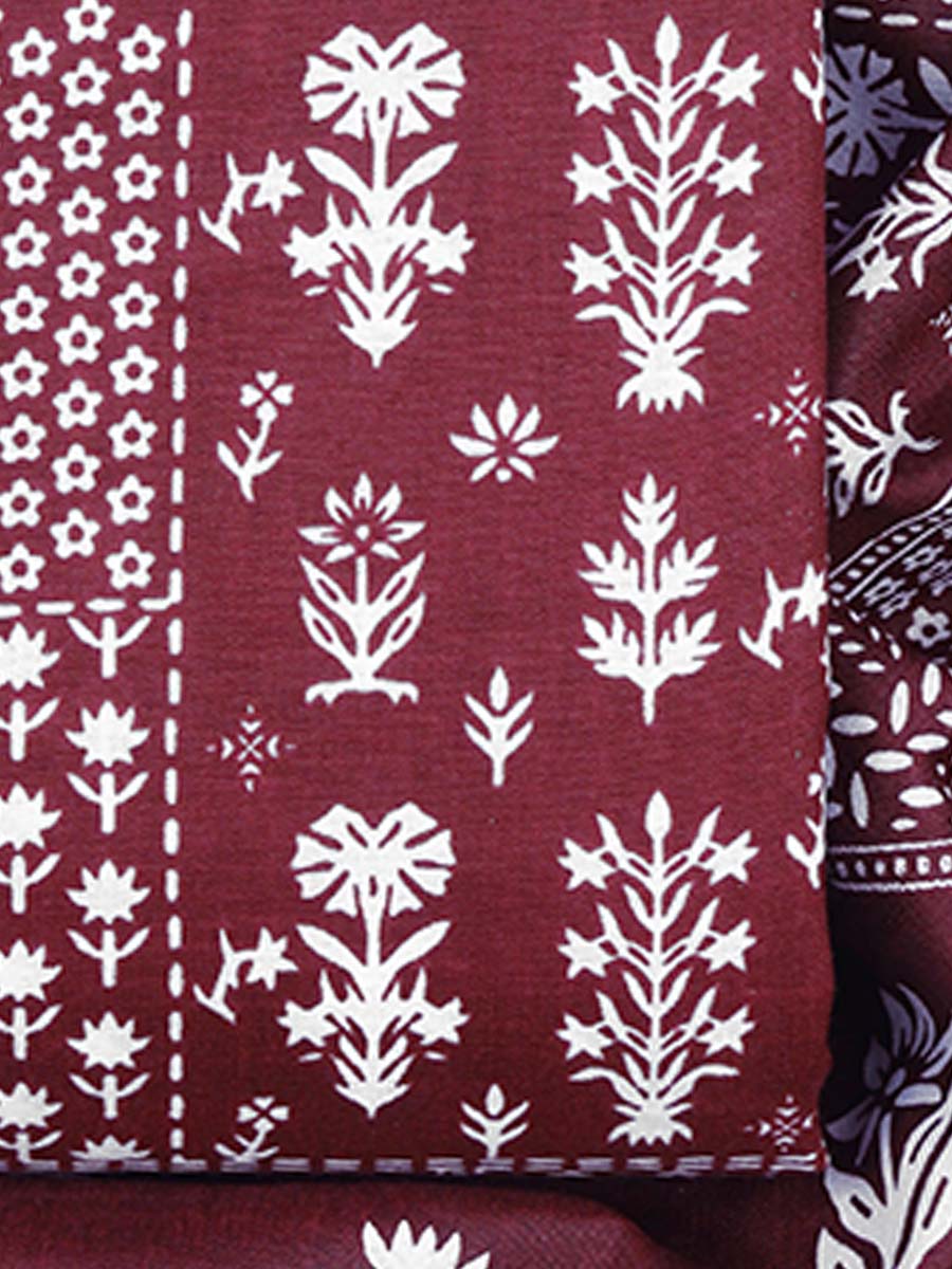 Cotton bland unstitched dress material