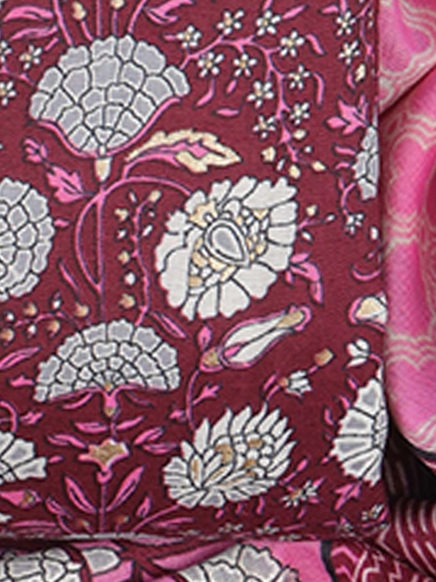 Cotton bland unstitched dress material