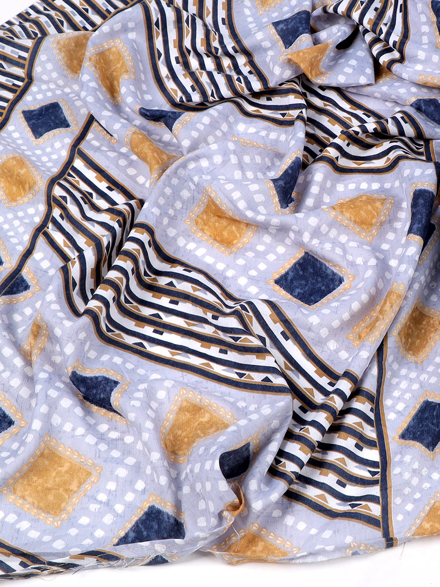 Cotton blend Print unstitched dress material