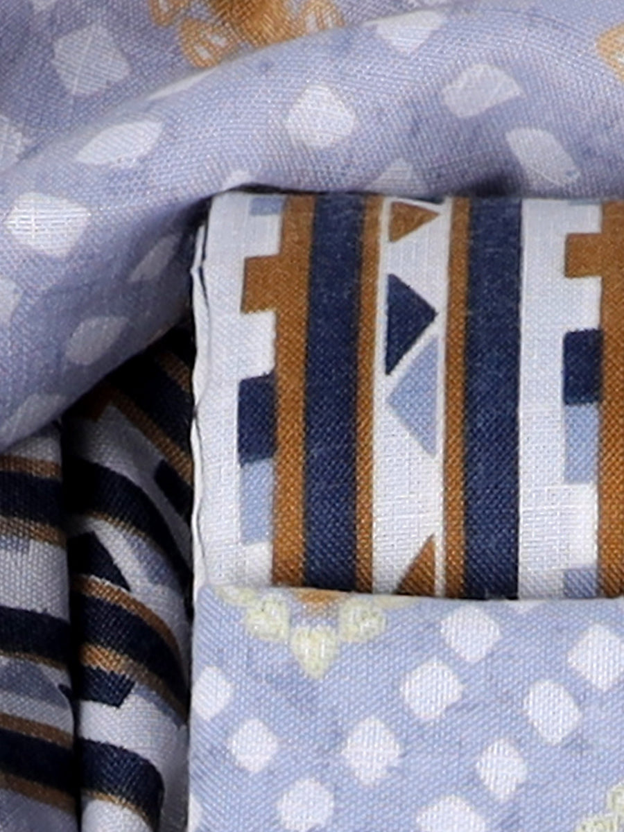 Cotton blend Print unstitched dress material