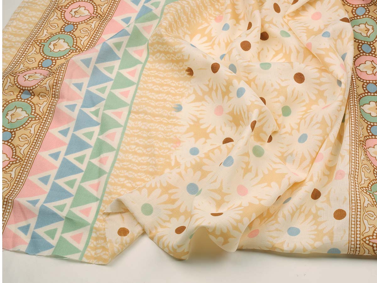 Cotton bland unstitched dress material