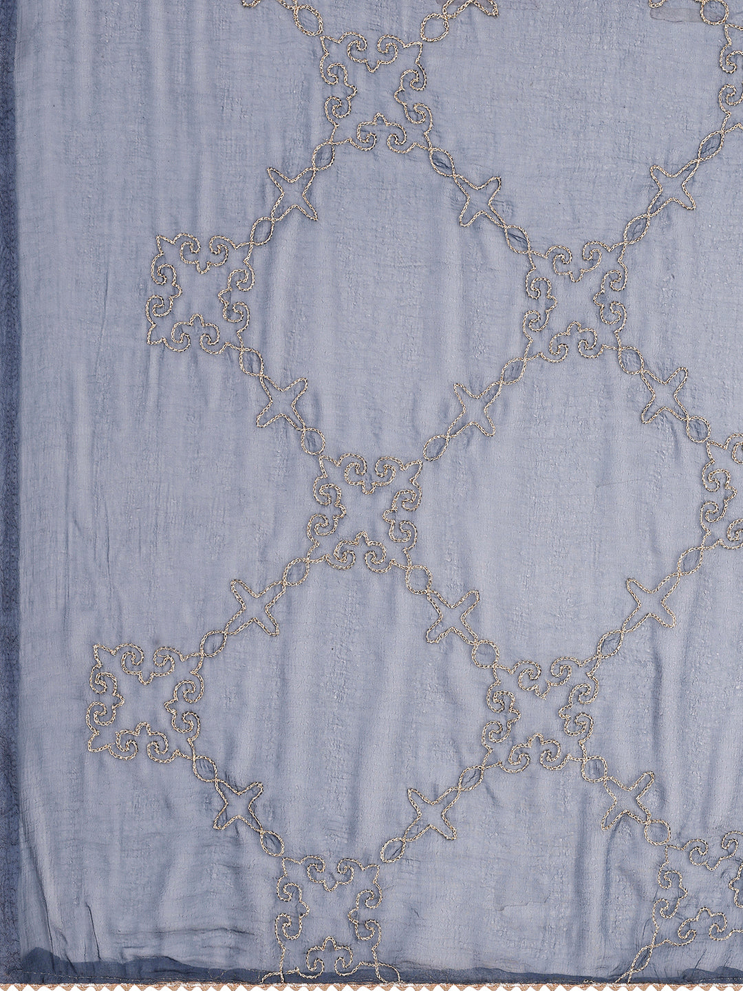 Cotton blend print kurta set with dupatta