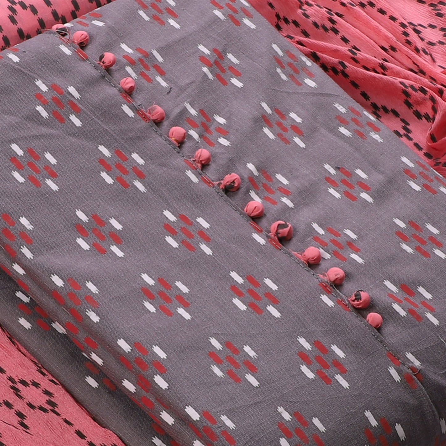 Cotton bland unstitched dress material