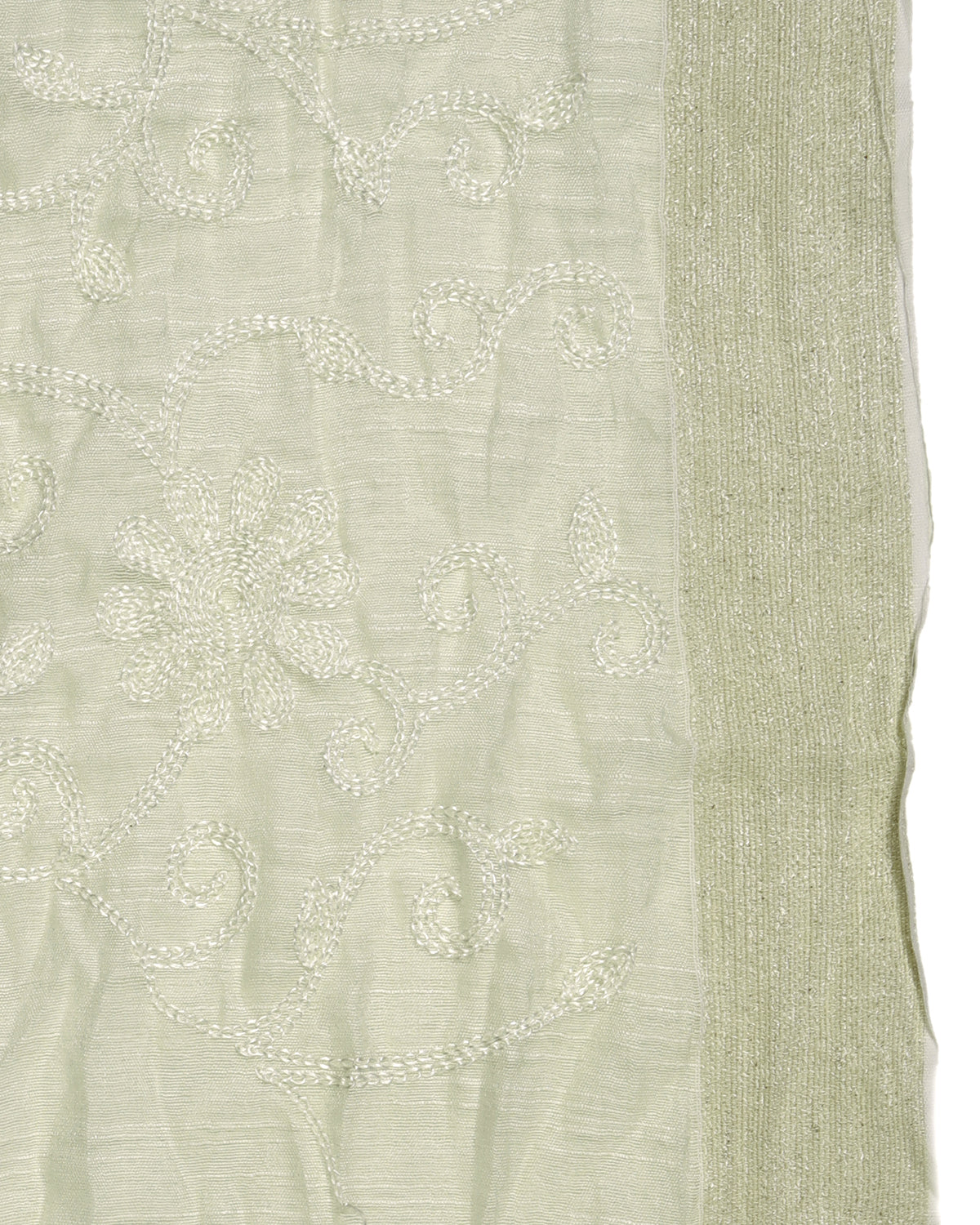 Cotton embroidered dupatta