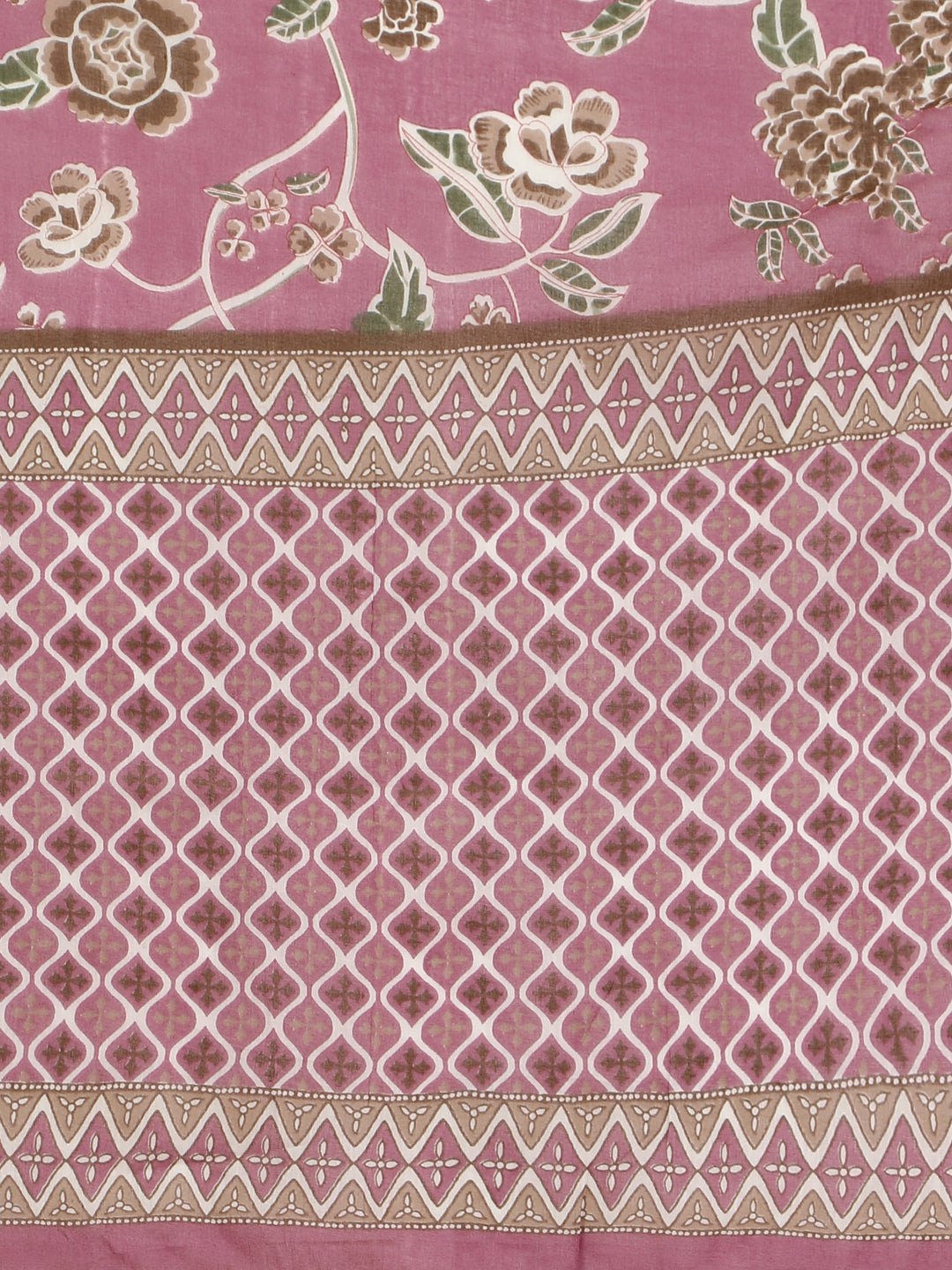 Cotton print kurta set with dupatta