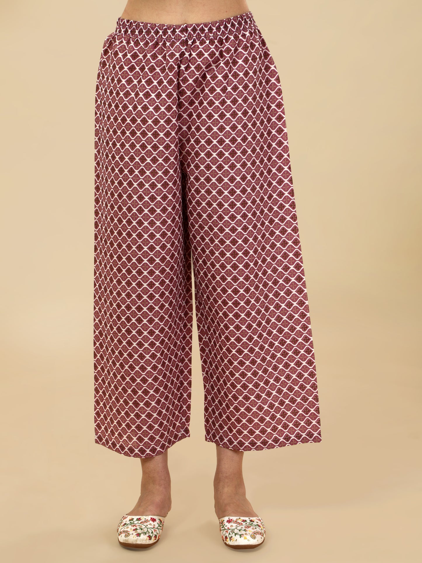 Cotton print kurta set with dupatta
