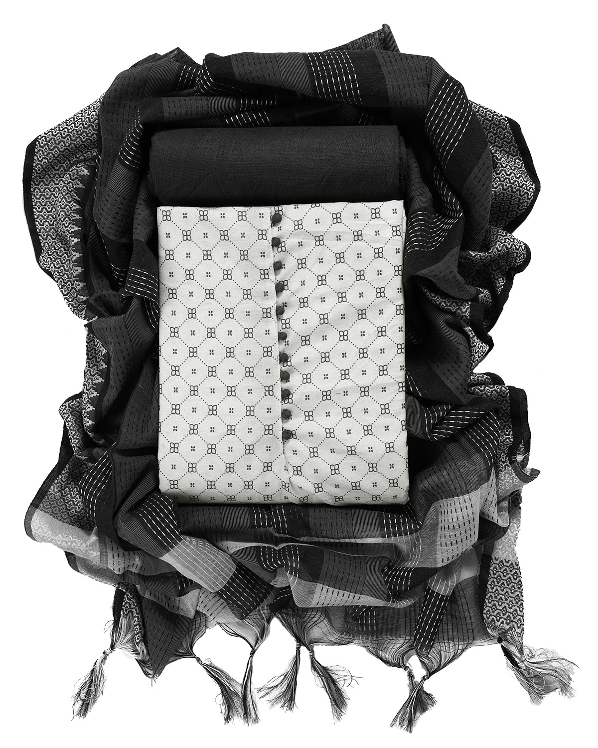 South Cotton bland unstitched dress material