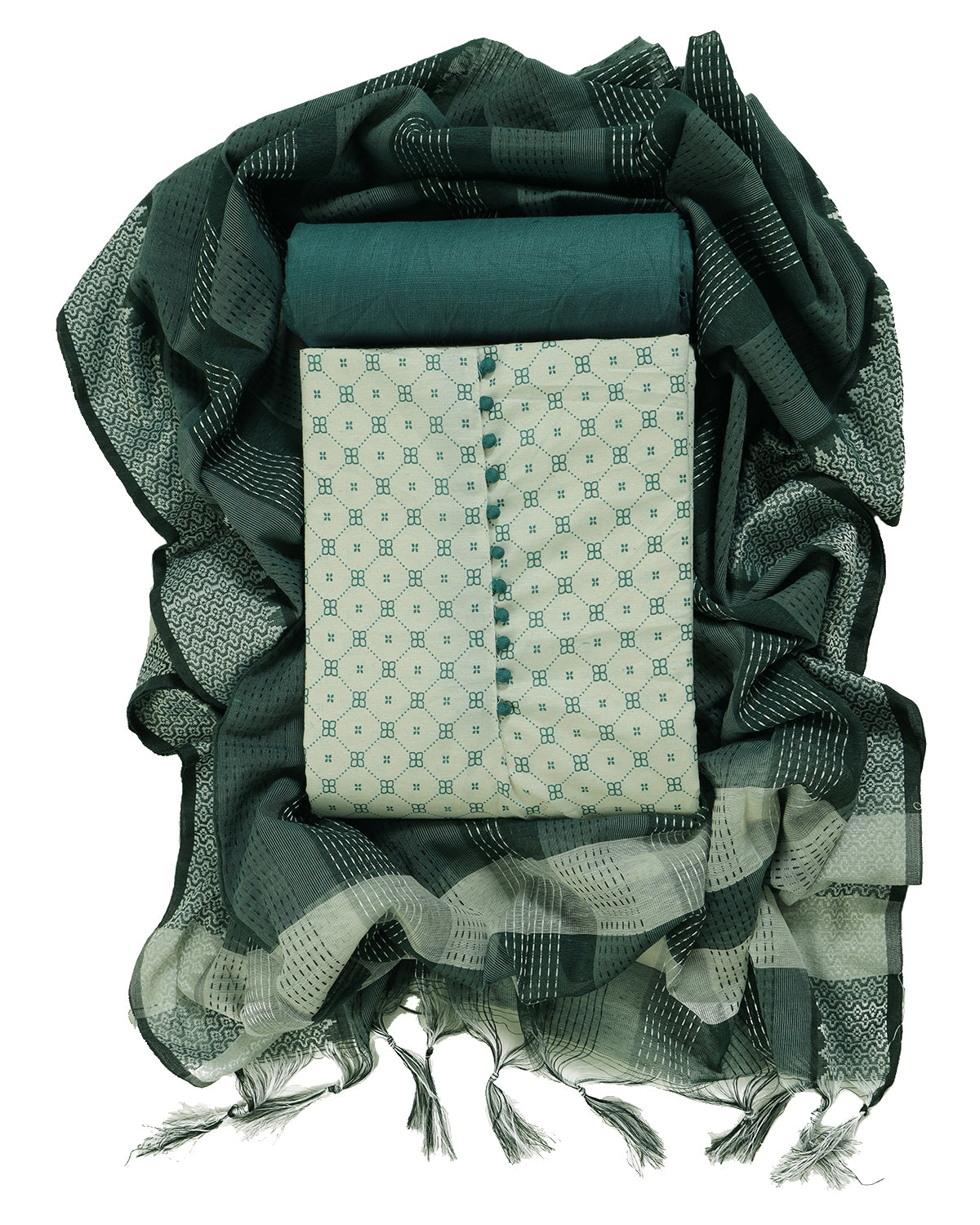 South Cotton bland unstitched dress material