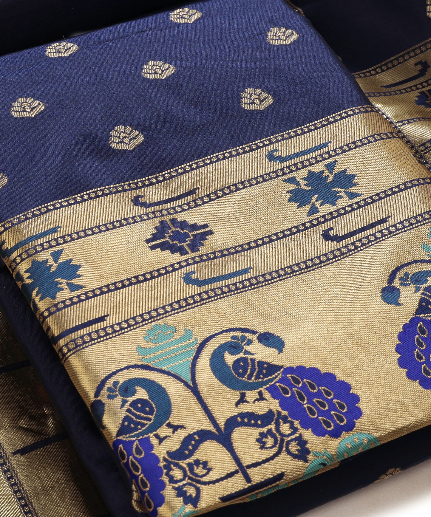 Silk bland unstitched dress material