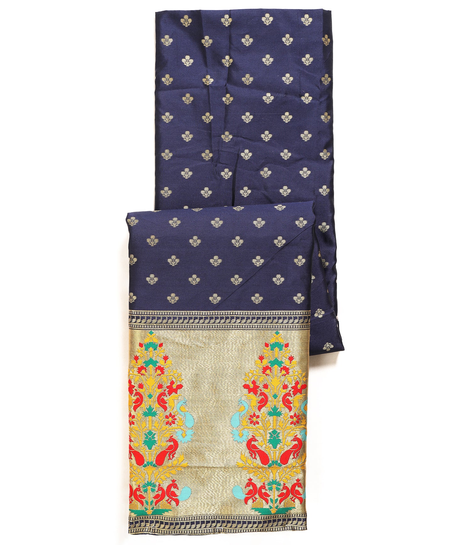 Silk bland unstitched dress material