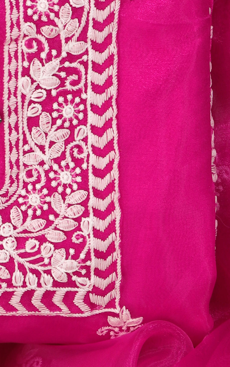 Orgenza unstitched dress material