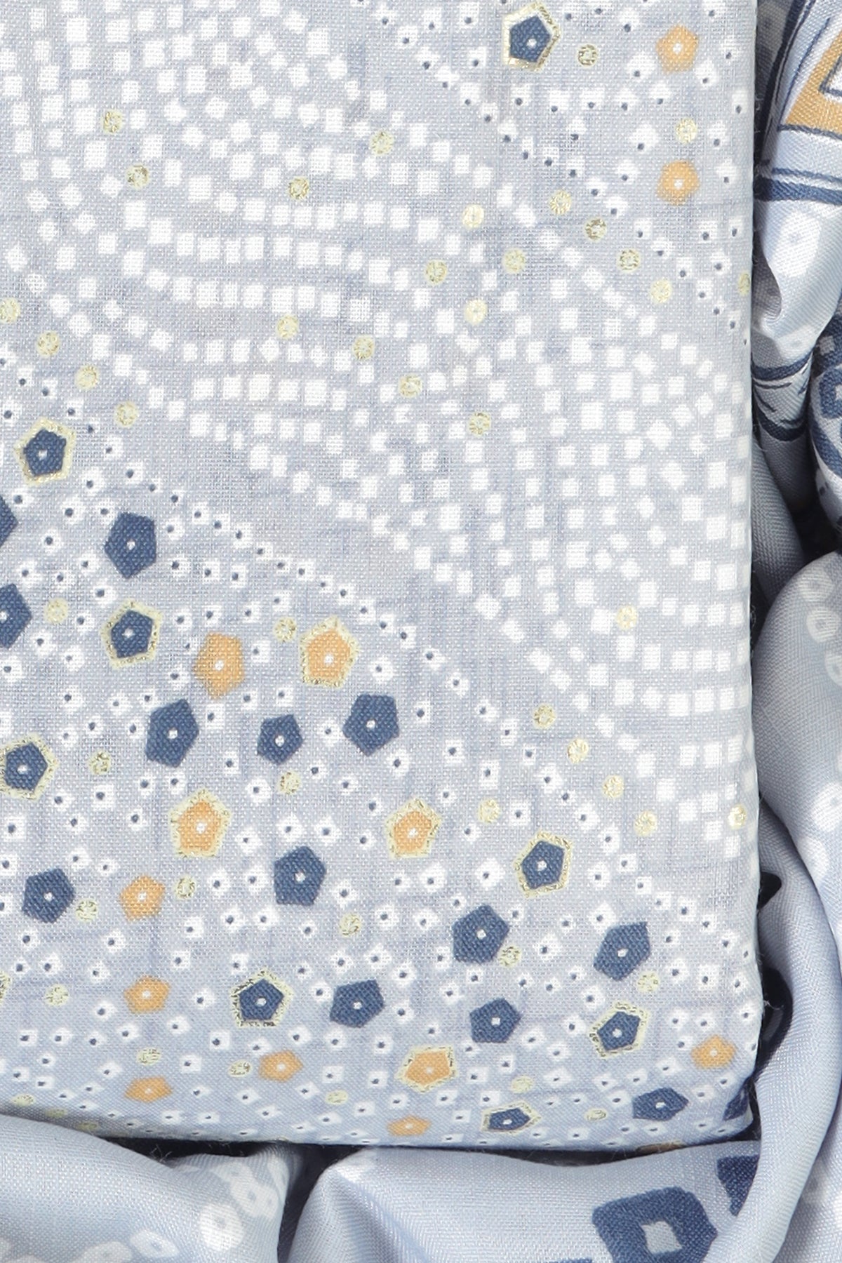 Cotton bland unstitched dress material