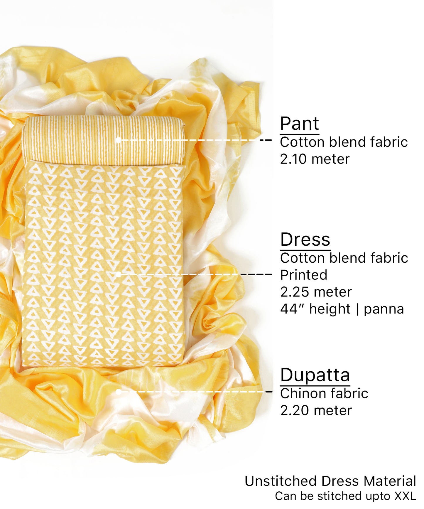 Cotton bland unstitched dress material