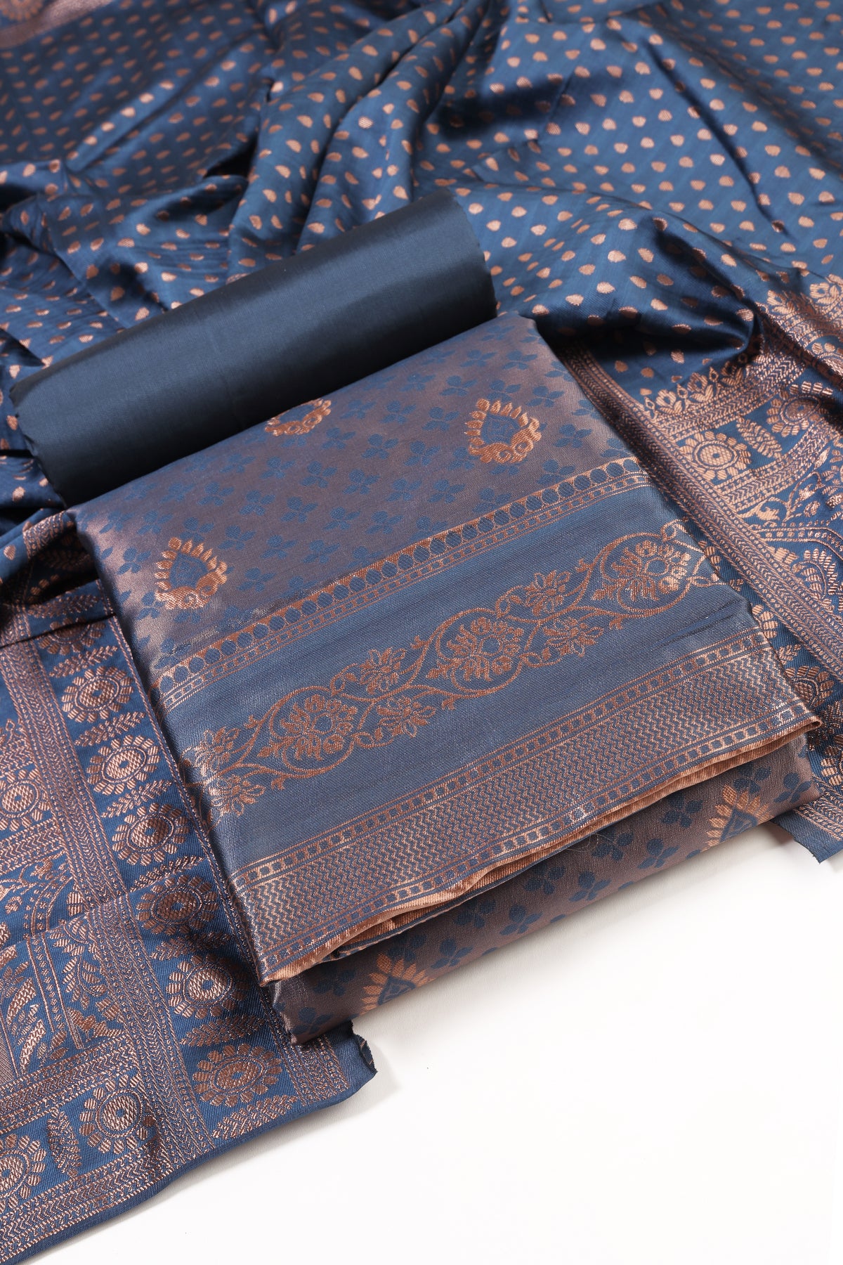 Jacquard Work unstitched dress material
