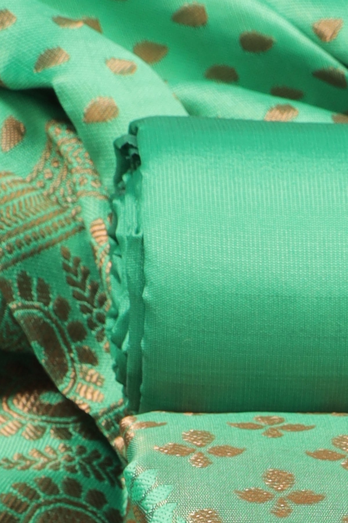 Jacquard Work unstitched dress material