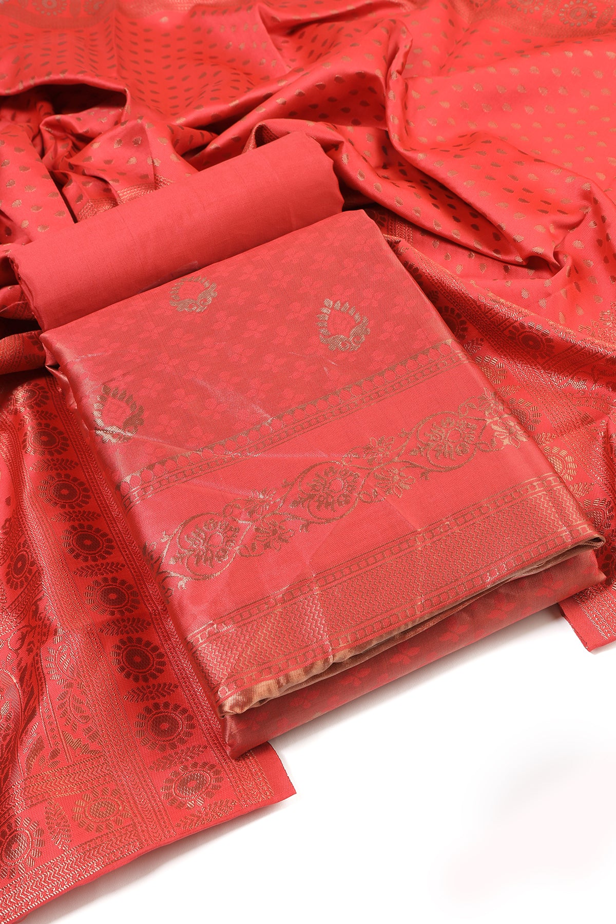 Jacquard Work unstitched dress material