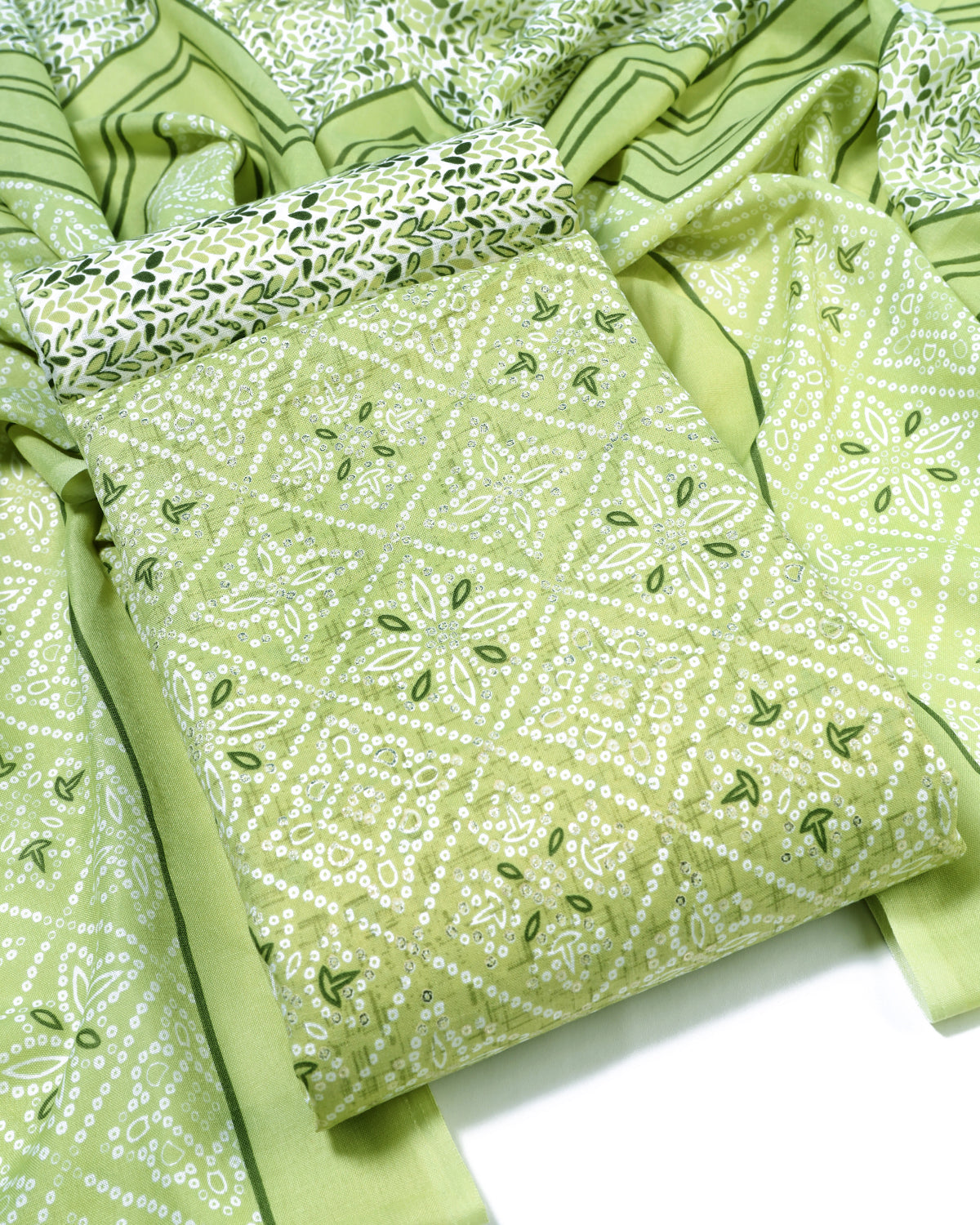 Cotton blend Print unstitched dress material