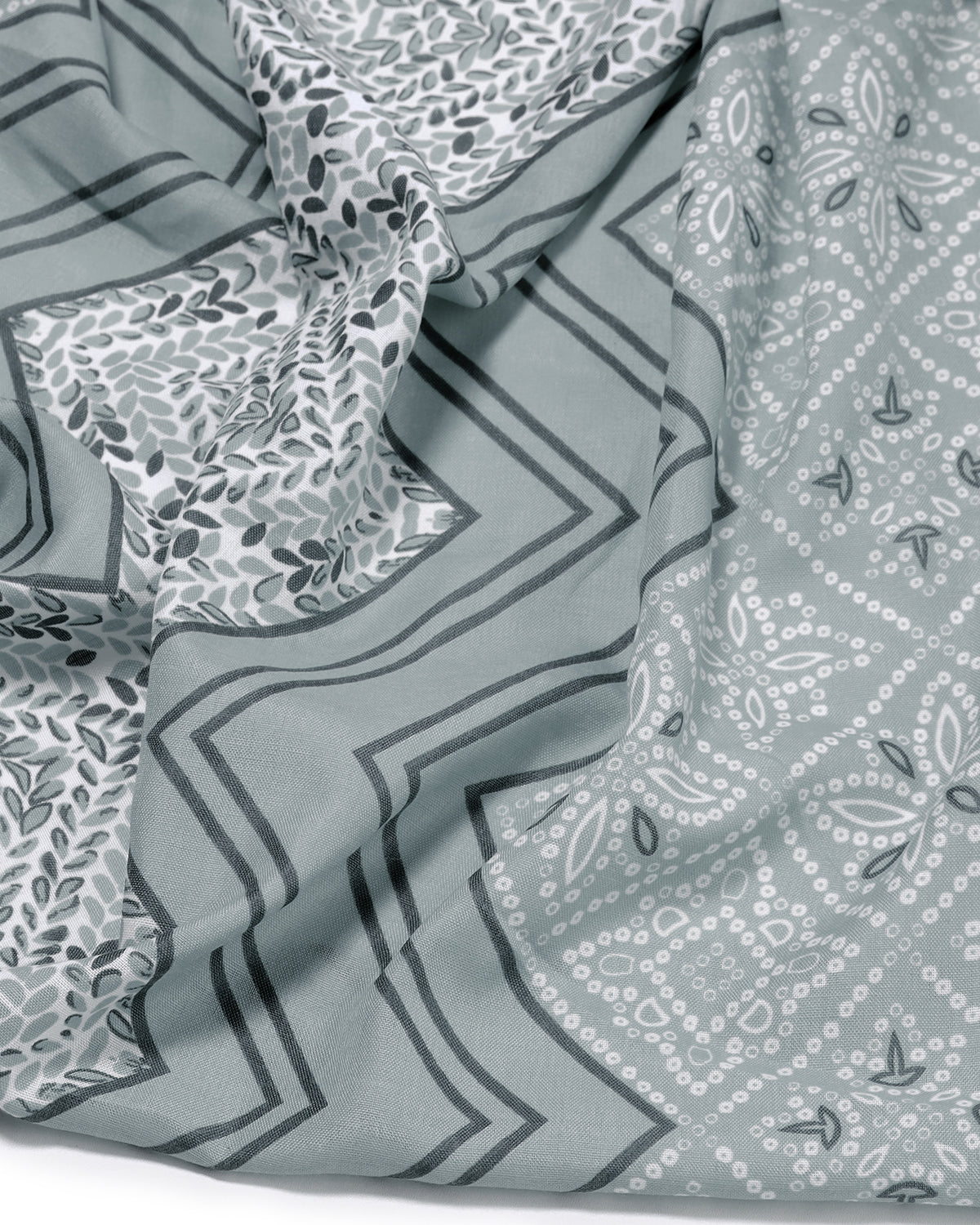 Cotton blend Print unstitched dress material