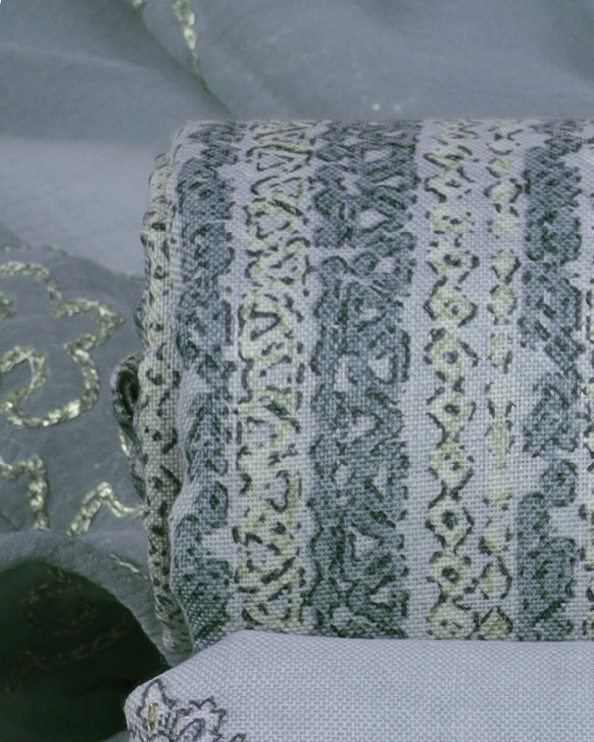 Cotton blend Print unstitched dress material
