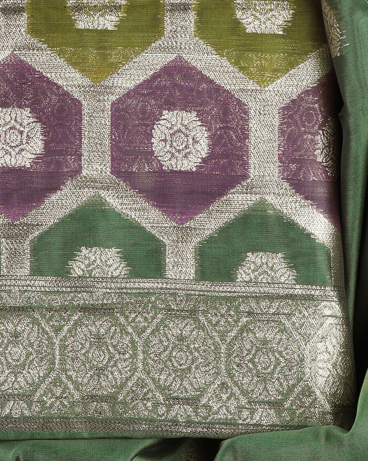 Orgenza jacquard unstitched dress material