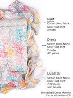Cotton bland unstitched dress material