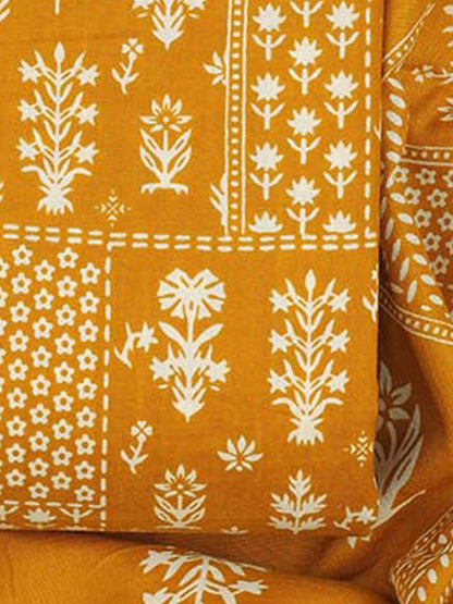 Cotton bland unstitched dress material