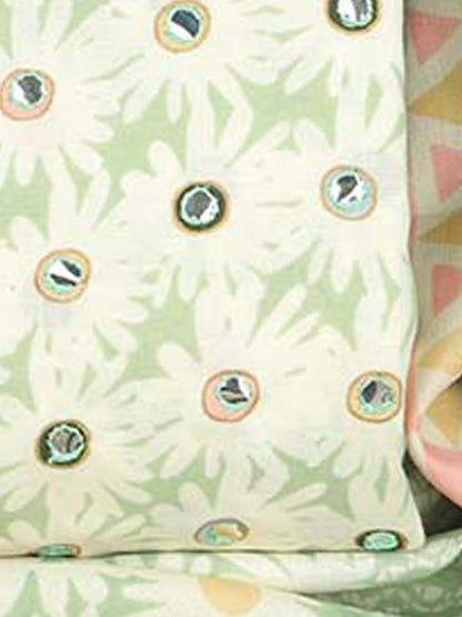 Cotton bland unstitched dress material