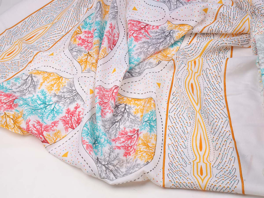 Cotton bland unstitched dress material