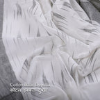 Cotton Ikkat printed unstitched dress material