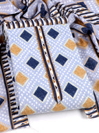 Cotton blend Print unstitched dress material