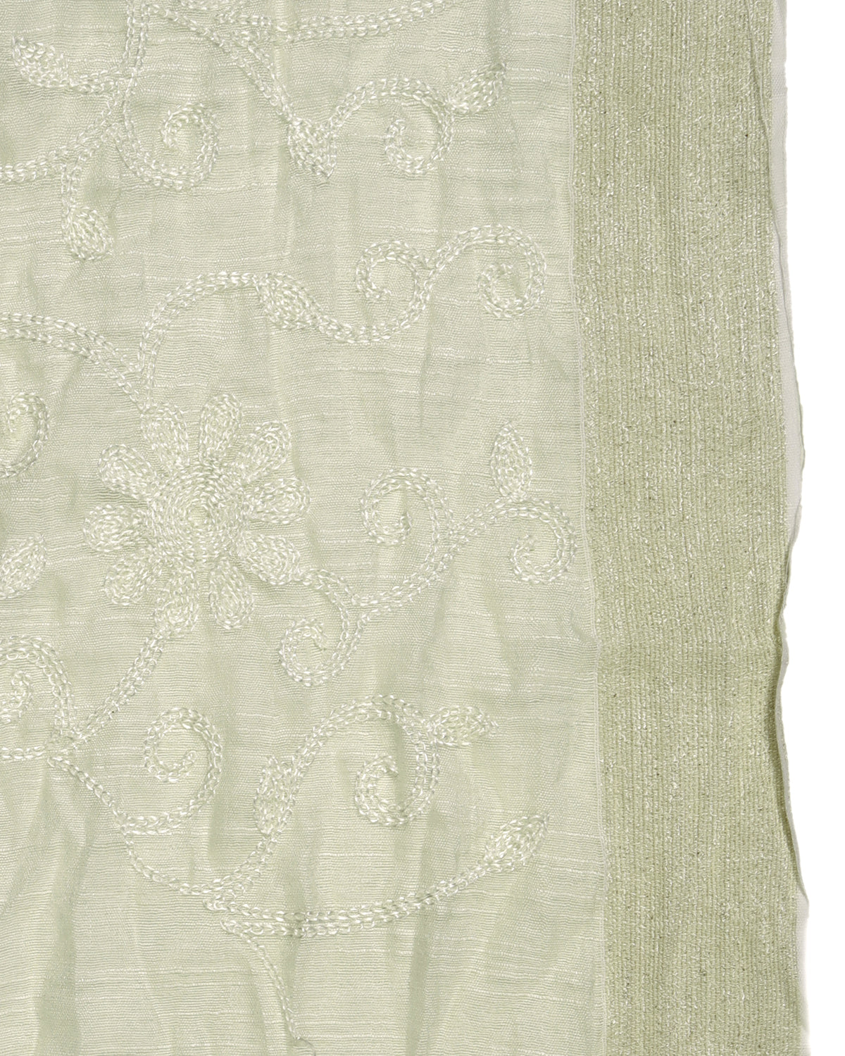 Cotton embroidered dupatta