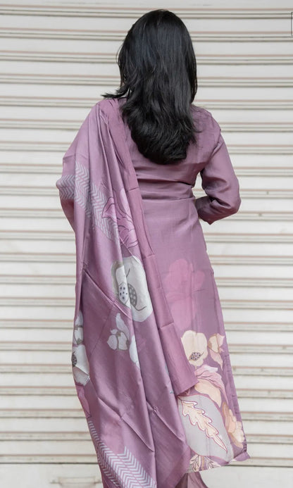 Women’s 3 Piece Cotton Blend Kurta with Pant & Dupatta