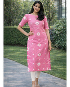Women's Cotton Stitched Printed Kurti