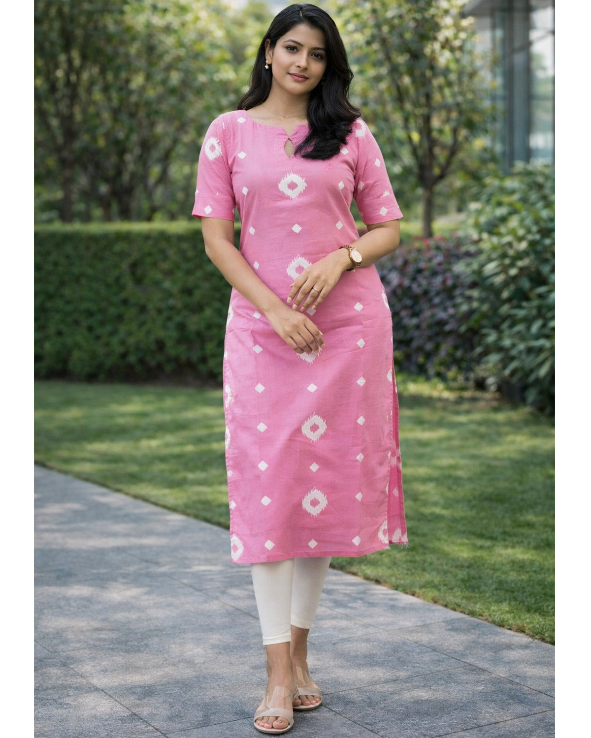 Women's Cotton Stitched Printed Kurti