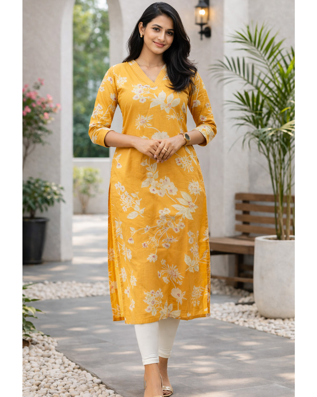 Women's Rayon Stitched Printed Kurta
