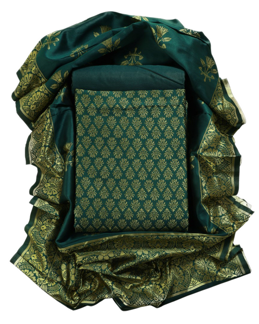 Jacquard Woven Unstitched Dress Material for Women