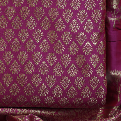 Jacquard Woven Unstitched Dress Material for Women