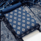 Jacquard Woven Unstitched Dress Material for Women