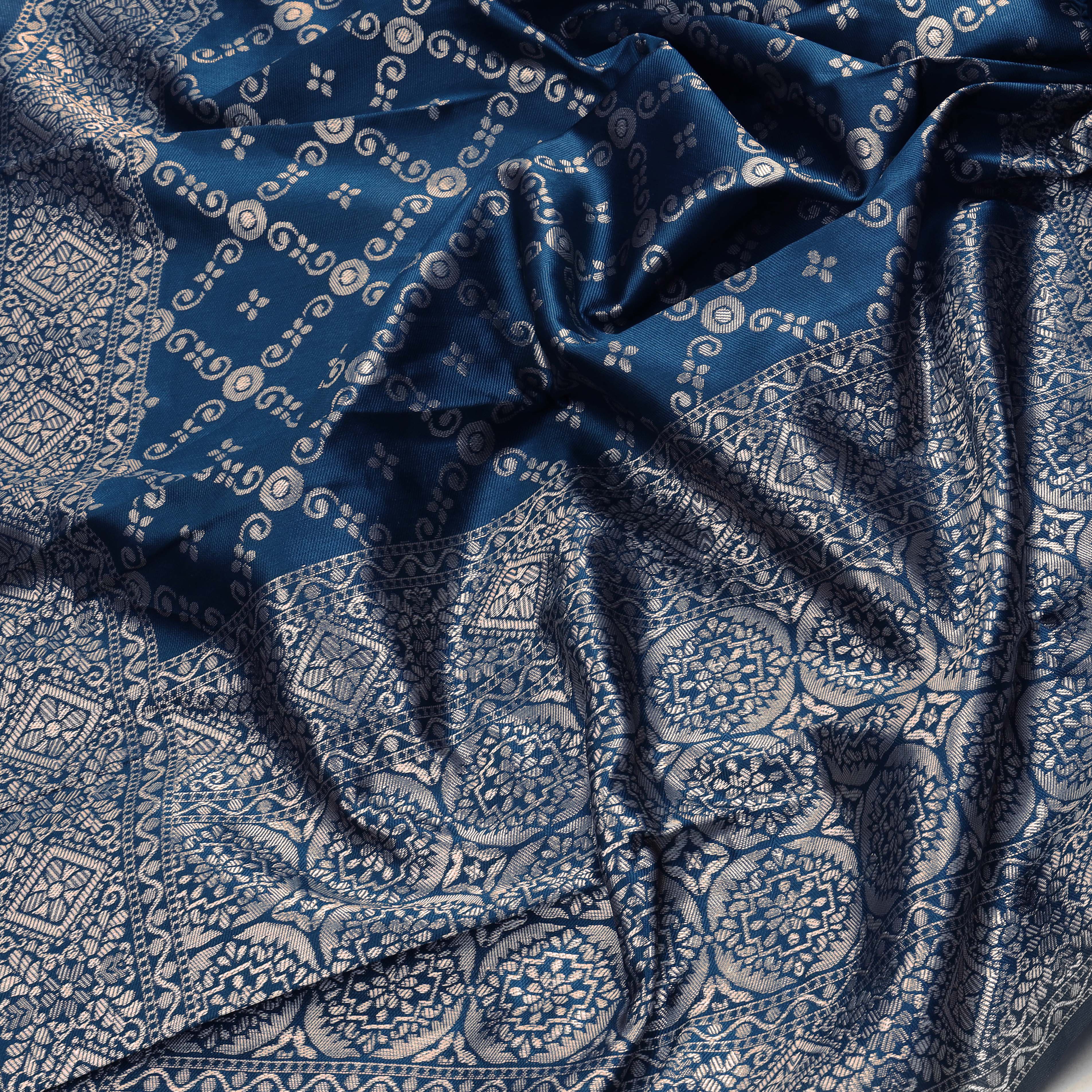 Jacquard Woven Unstitched Dress Material for Women