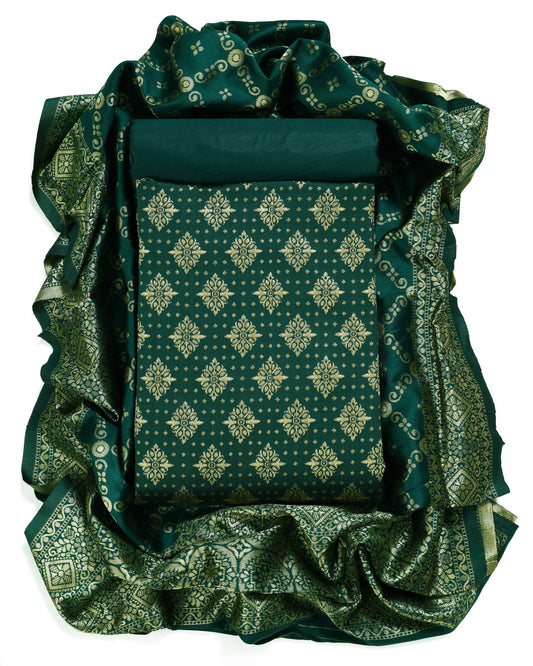 Jacquard Woven Unstitched Dress Material for Women