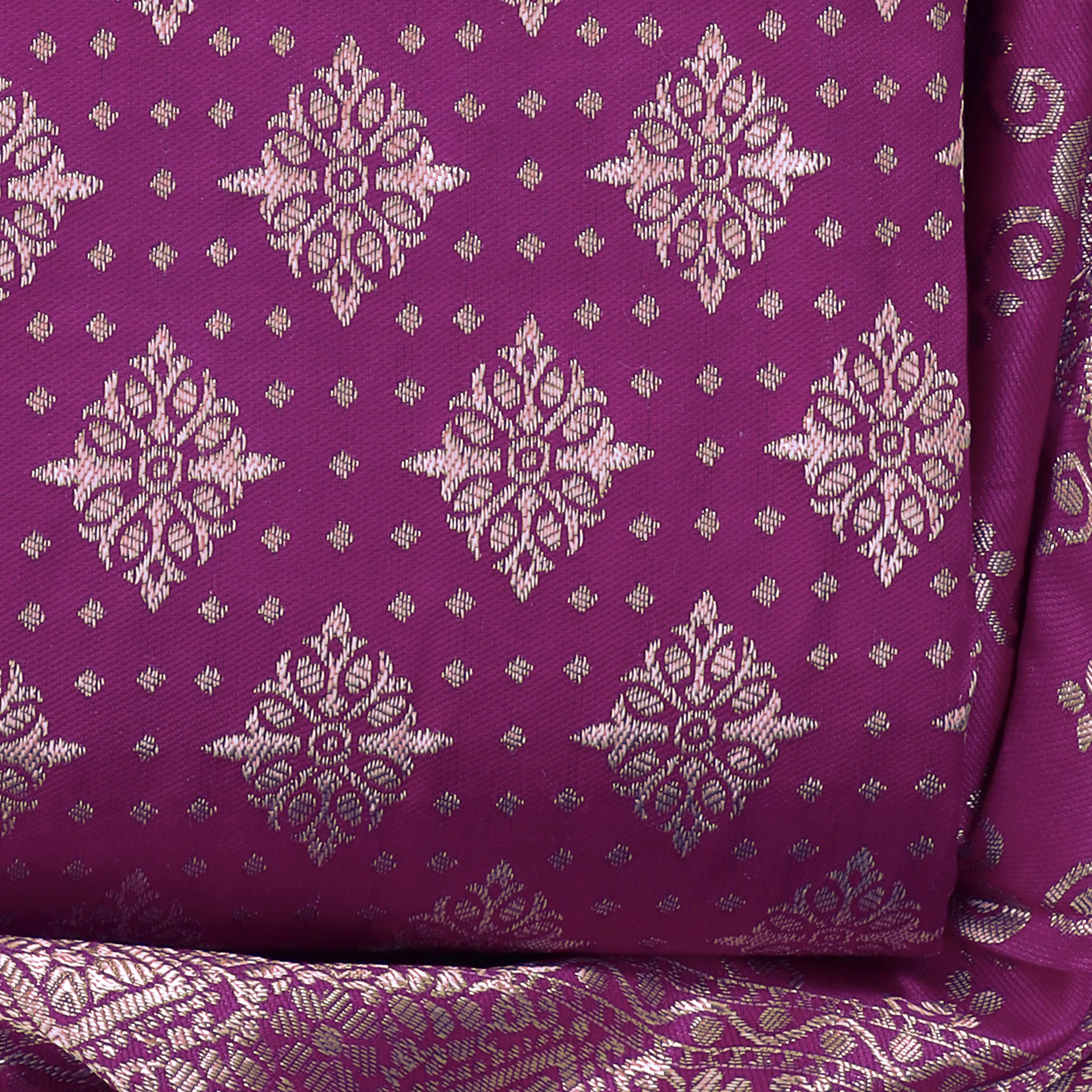 Jacquard Woven Unstitched Dress Material for Women